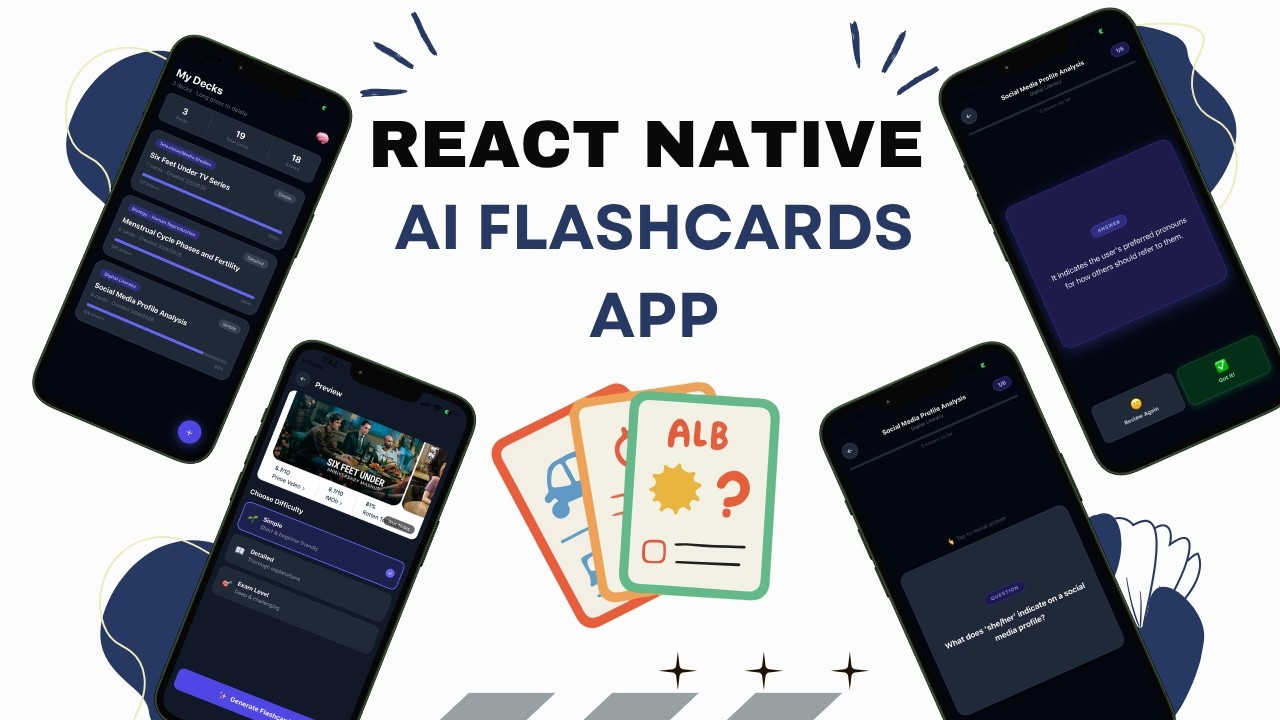 🔴 Let's Build a AI Flashcard App with React Native - YouTube
