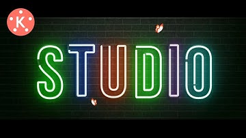 Intro NEON Text Animation In Kinemaster | Tutor Studio