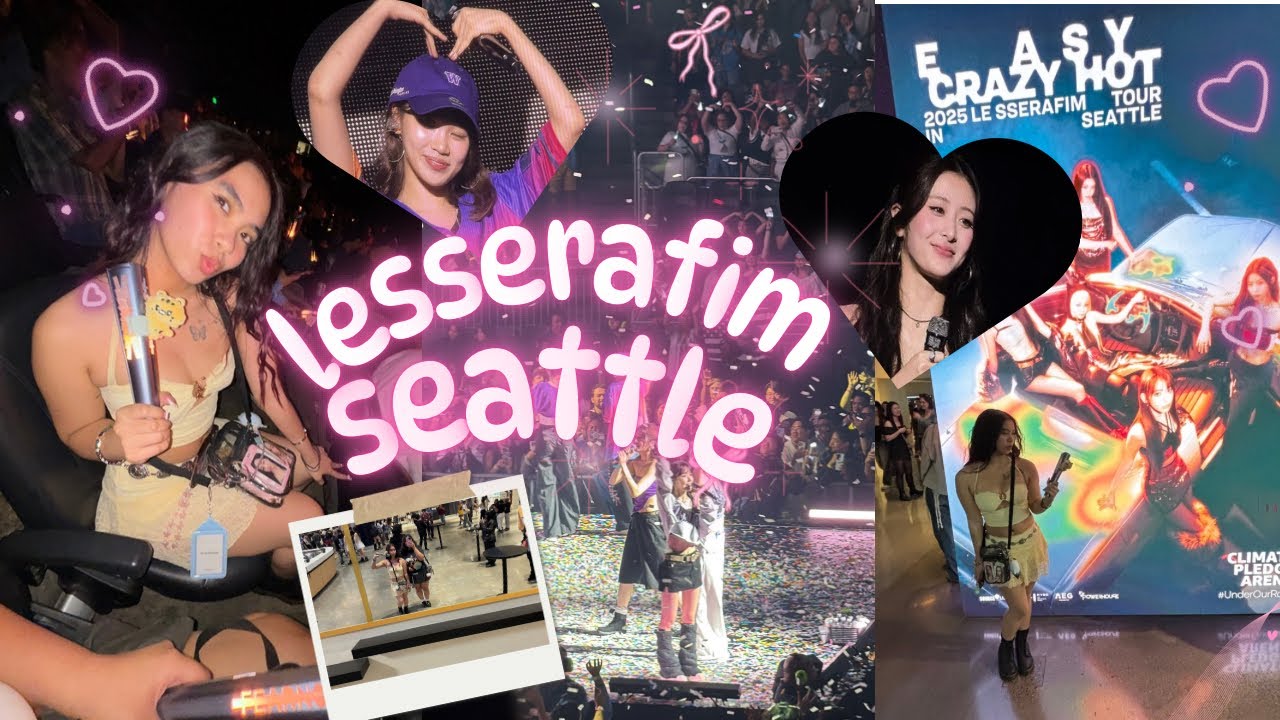 [091725 ₊˚⊹ ᰔ] LESSERAFIM SEATTLE CONCERT VLOG | GRWM, sushi blue, seattle pics