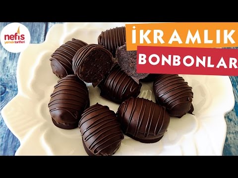 3 Malzemeli İkramlık Bonbonlar - Çikolatalı tarifler - Nefis Yemek Tarifleri
