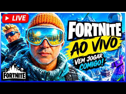🔴 FORTNITE AO VIVO! ❄️ VEM JOGAR COMIGO + MUITA RESENHA!