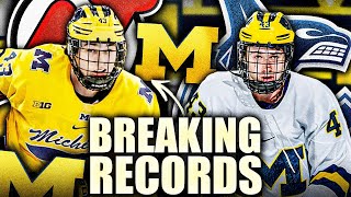 Luke Hughes BREAKING RECORDS @ Michigan (Re: Quinn Hughes) New Jersey Devils Top Prospects News 2022