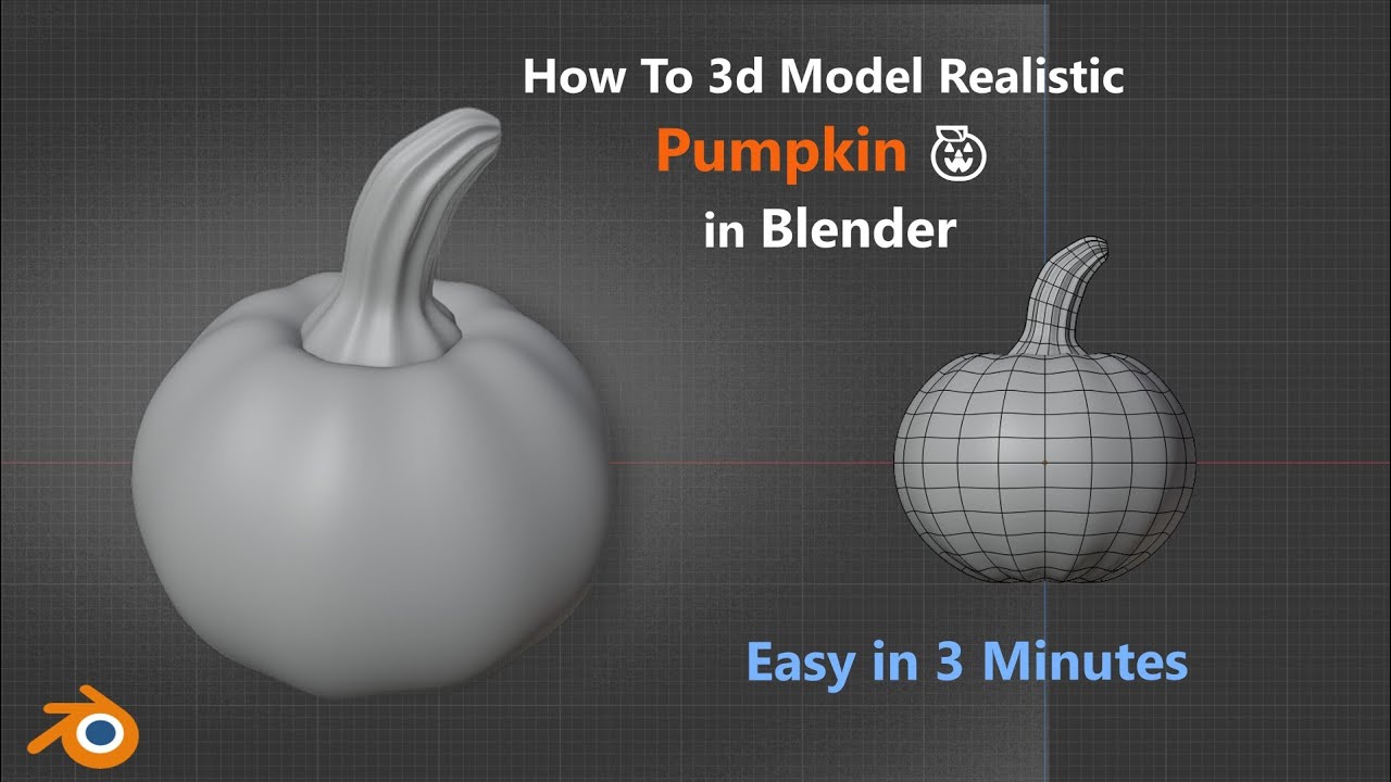 Realistic Pumpkin 3D Modelling | Blender Tutorial ✍🏻🎧