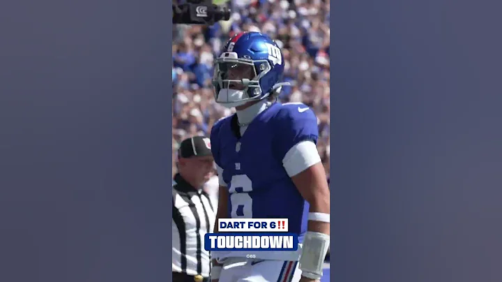 Jaxson Dart TD!!! #shorts #nfl #Giants #nygiants