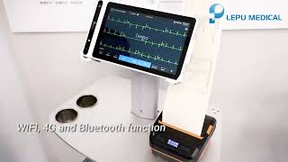 Lepu Medical Grade Portable NEOECG S120 Smart Tablet 12-Lead ECG Machine with Bluetooth Printer