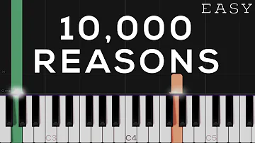 10,000 Reasons - Matt Redman | EASY Piano Tutorial