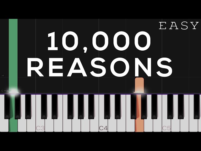 10,000 Reasons - Matt Redman | EASY Piano Tutorial class=