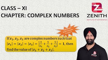 If z_1, z_2, z_3 are complex numbers such that |z_1 |=|z_2 |=|z_3 |=|1/z_1 +1/z_2 +1/z_3 |=1, then..