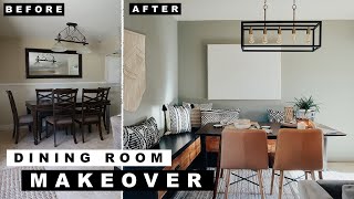 EXTREME AND EASY DIY DINING ROOM MAKEOVER!!!