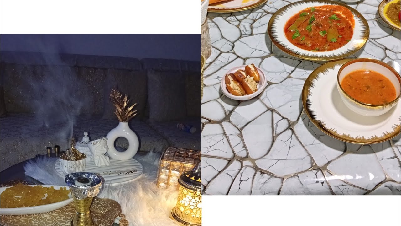 دبارة أول نهار من رمضان🌙كمونية،شربة شعير  بالبقري،بريك بالعضمة ،سلاطة مشوية 😚ختمتها بسهرية بسيطة
