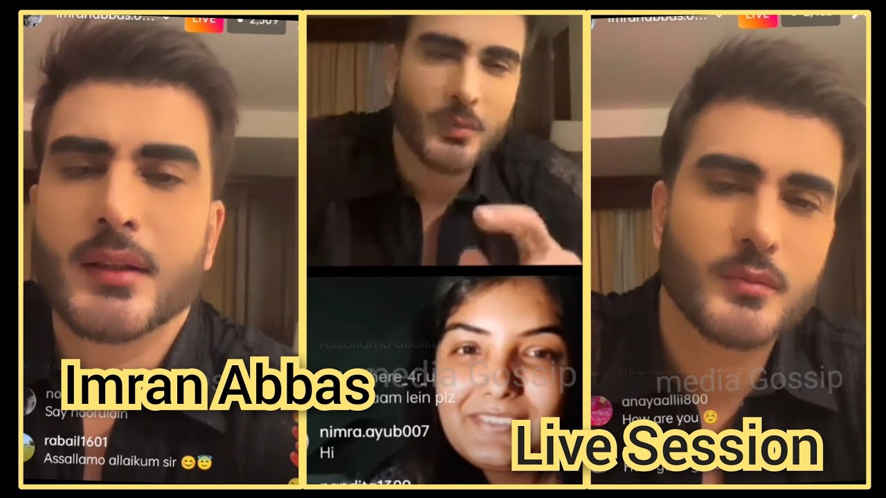 Imran Abbas live on Instagram• Chit Chat Session with fans
