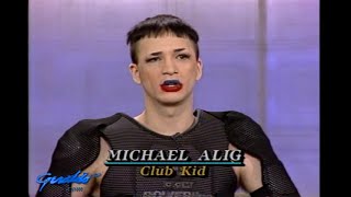 1992. Club Kids Organizer And Promoter Michael Alig Is On The Geraldo Show