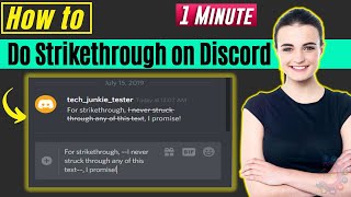 How to do strikethrough on discord 2026