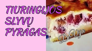 Tiesiog Kepame Ir Mėgaujamės Nuostabaus Skonio Tiuringijos Slyvu Pyragas