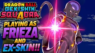 DRAGON BALL GEKISHIN SQUADRA - PLAYING AS FRIEZA AND USING "NEW" EX-SKIN!!
