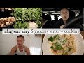 vlogmas | grocery shopping +morning yoga + cooking din with liv