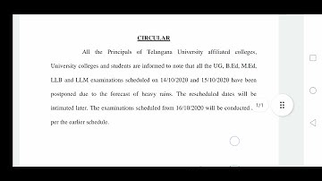 TELANGANA UNIVERSITY DEGREE EXAMS POSTPONED 2022 |TU DEGREE EXAMS POSTPONED 2022
