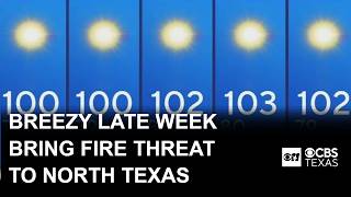 Breezy late week brings fire threat to North Texas