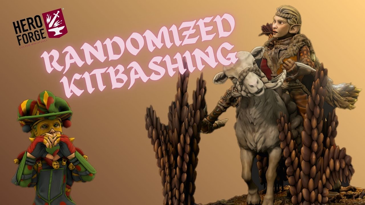 Heroforge Knight Kitbash Hero Forge Kitbashing a Random Mini - YouTube