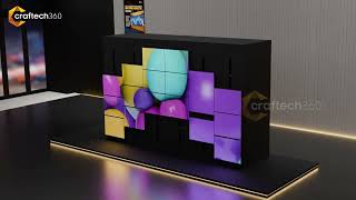 Matrix Kinetic Wall 🔥 #kineticdisplay #stagedesign #brandactivation #craftech360