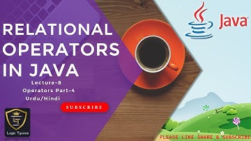 Relational operators in java (Urdu/Hindi) Lecture-8