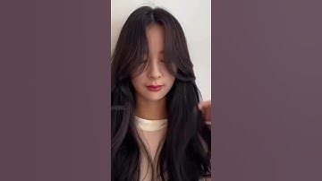 Kiểu tóc mái dài bay Hàn Quốc. Hãy đố gì khó hơn đi ạ #shorts