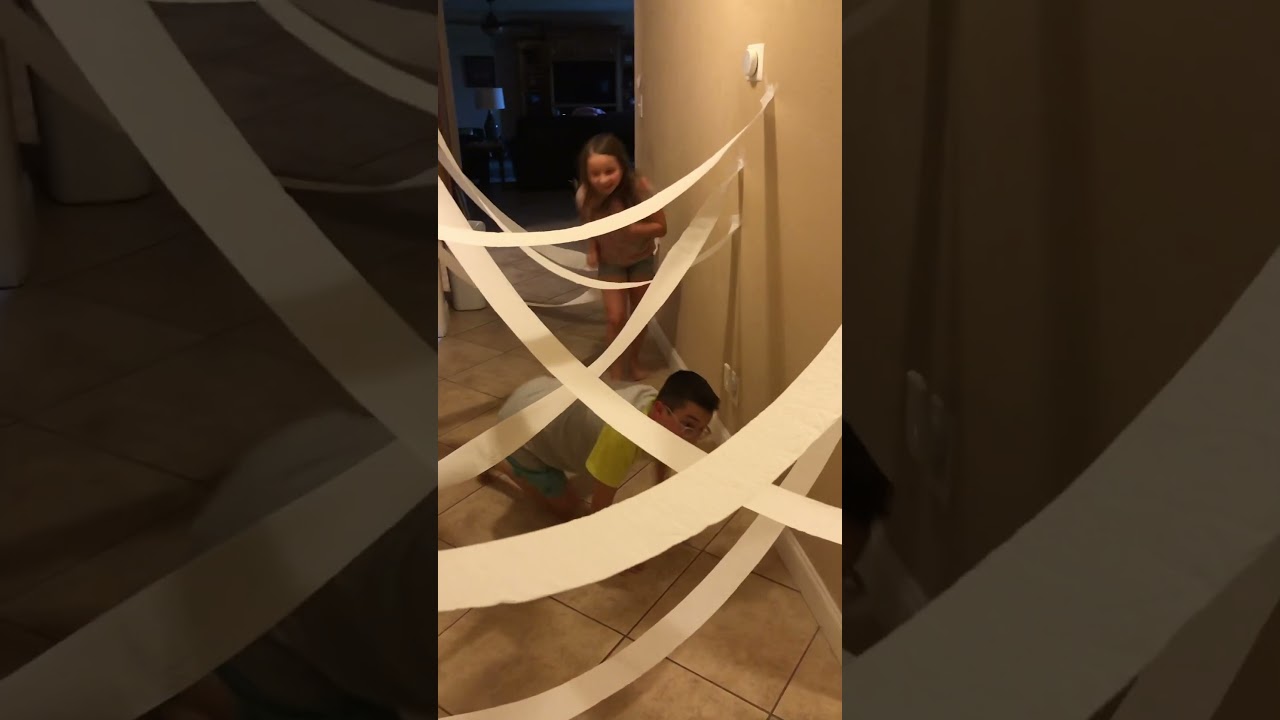 ⁠Toilet paper laser maze challenge @CrunchLabs @MarkRober #CampCrunchLabsContest