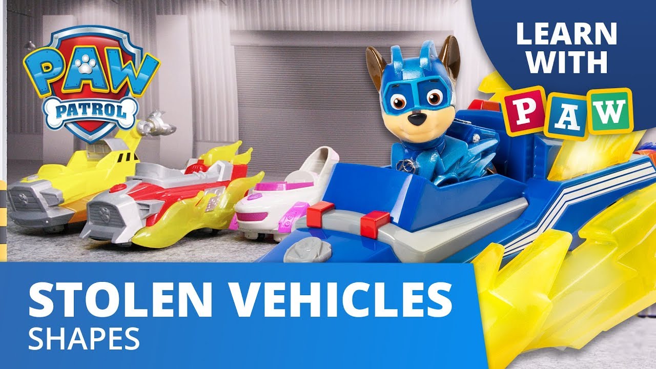 PAW Patrol Shapes & Numbers | Saving the Stolen Vehicles! | Learn with PAW Patrol