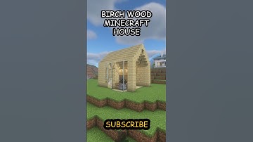 Ik bouwde een huis alleen met berkenhout!