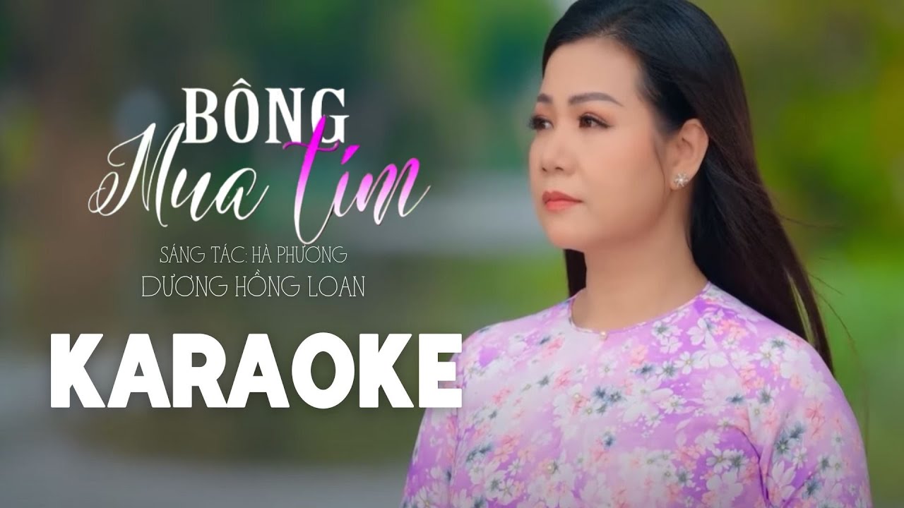 KARAOKE BÔNG MUA TÍM - DƯƠNG HỒNG LOAN