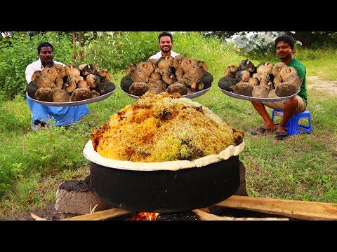 Elephant Foot Yam & Mutton Biryani Recipe | How To Make Elephant Foot Yam & Lamb Meat Mixed Biryani