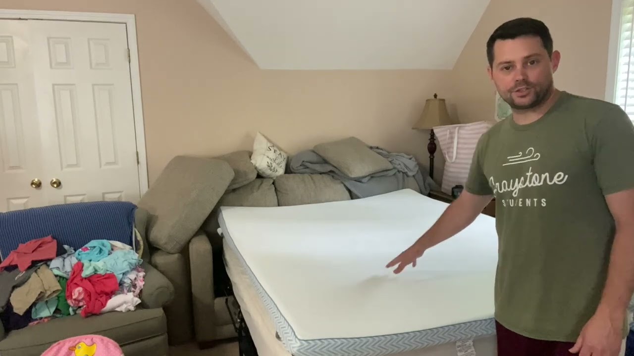 BedStory Firm to Extra Firm Mattress Topper Queen Size - 4 Inch Memory Foam Bed Toppers