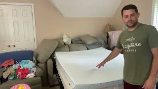 BedStory Firm to Extra Firm Mattress Topper Queen Size - 4 Inch Memory Foam Bed Toppers