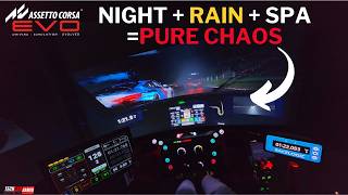 No Visibility. No Grip. Just Chaos. | Spa Francorchamps NIGHTMARE Race in the Rain at Night