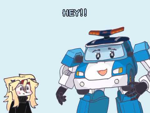 •«★Oil 💅 || Robocar Poli || Meme || Oc × Canon || ft: Ana (friend), Me (stella) and Poli ★»•