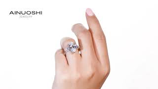 Pear Shape Three Stone Ring