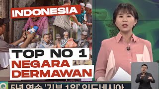 INDONESIA MASUK PERINGKAT 1 NEGARA PALING DERMAWAN