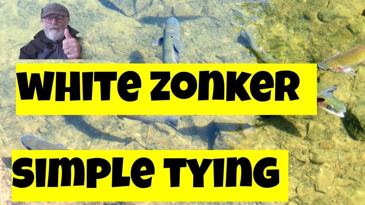 Мушки для радужной форели (белый зонкер)