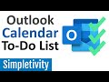 Microsoft Outlook Calendar as a To-Do List