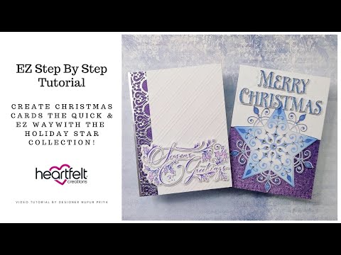 Create Christmas Cards the Quick & EZ way with the Holiday Star Collection!