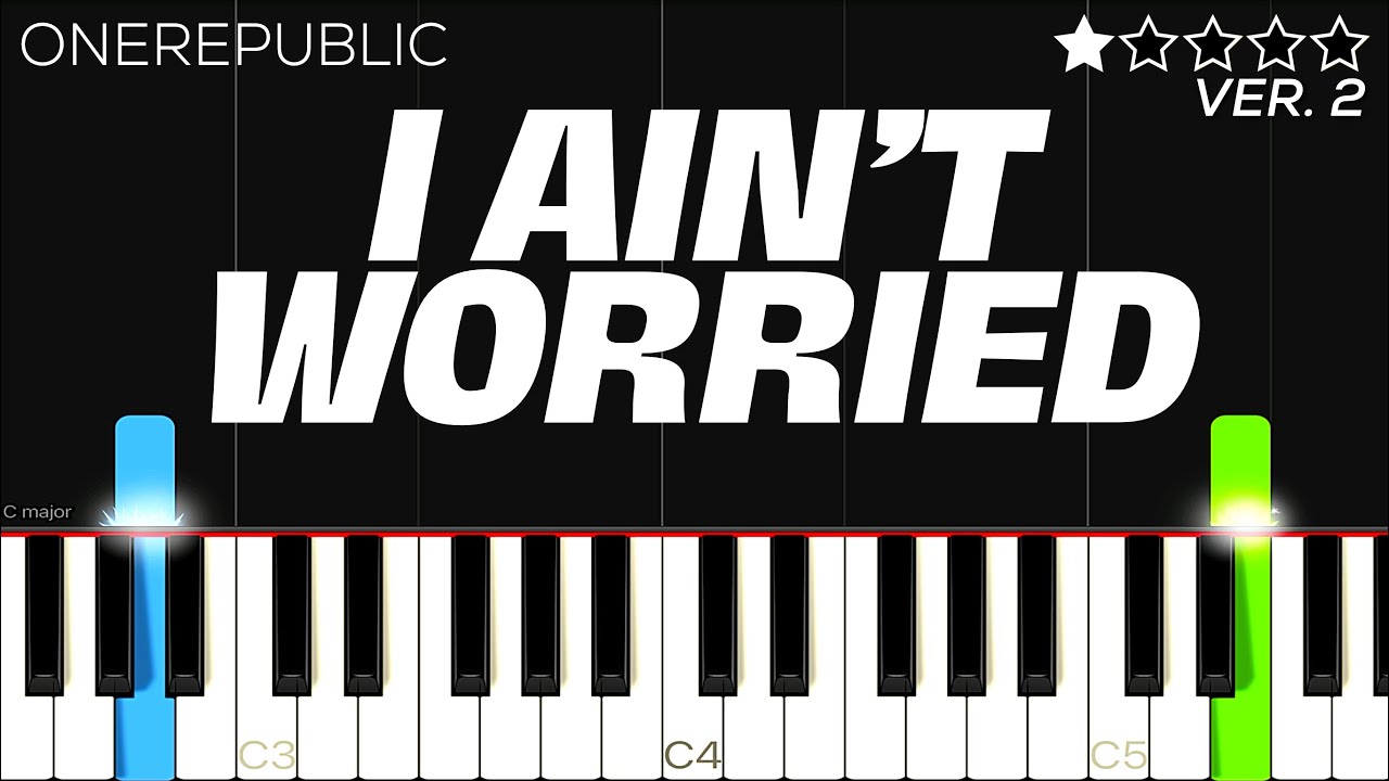 OneRepublic - I Ain’t Worried | EASY Piano Tutorial