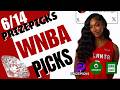 MY TOP WNBA PICKS FOR TODAY | WNBA PRIZEPICKS 6/14/2026 SUNDAY