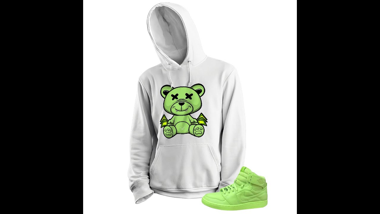 Rich Teddy Bear White Hoodie  – Air Jordan 1 Billie Eilish 1s Match Tees, Hoodie, Outfit