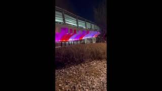 Night Walk in Seoul, Korea | Amazing rainbow coloured lights | Seoul street