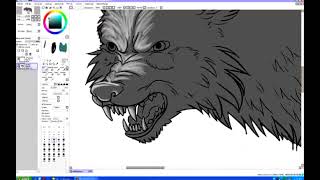 Another wolf speedpaint