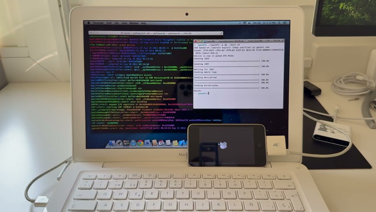 iOS 6 running on iPod touch 3