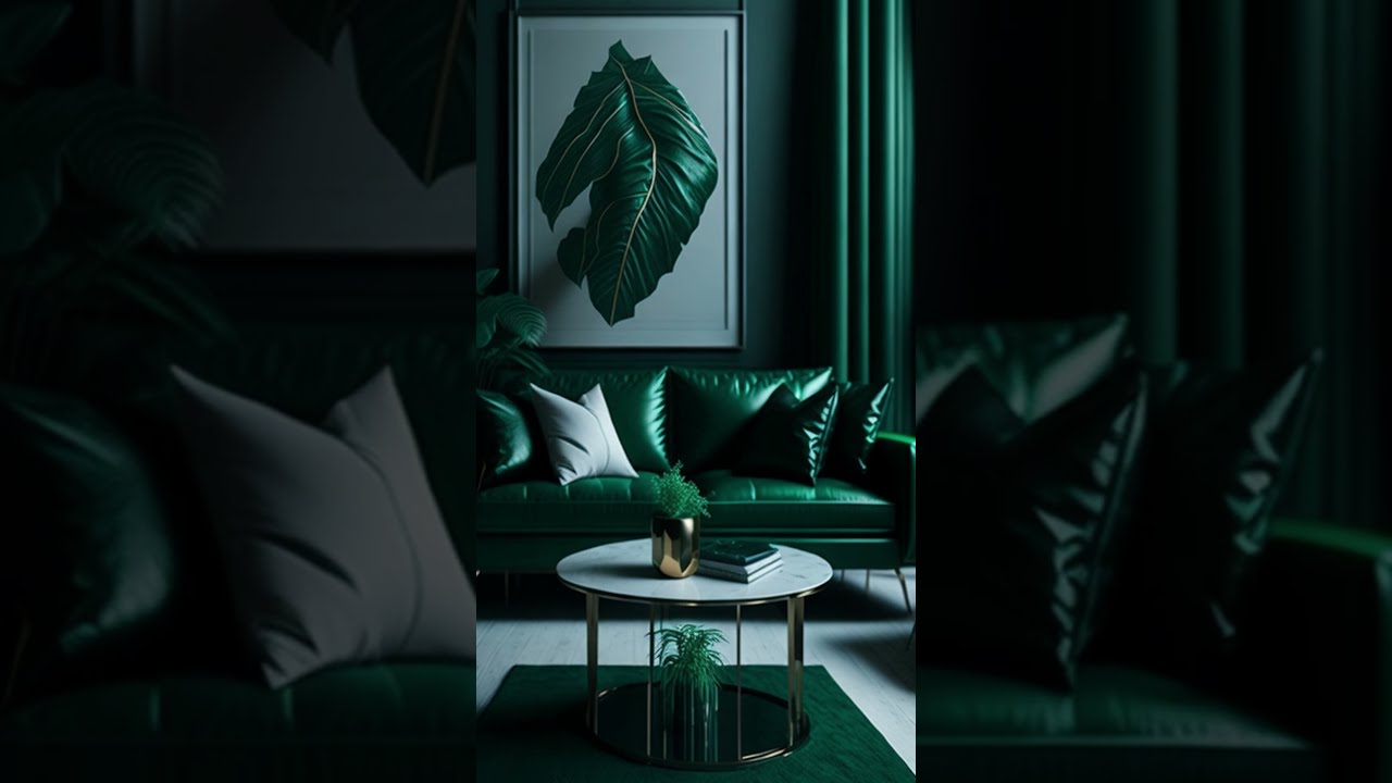 10 Quick Ideas for Gold & Green Living Room