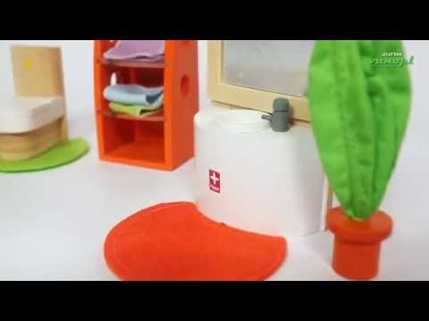 Мебель для кукол из бамбука «Trendy Bathroom» Hape