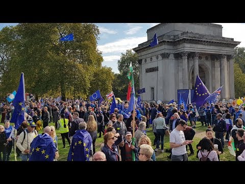 Watch speeches from London as over half a million people march on parliament to protest Brexit
