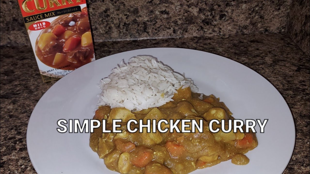 Easy Chicken Curry Using Golden Curry Sauce Mix YouTube